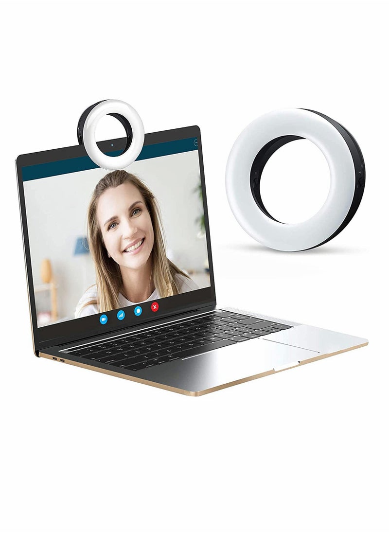 Ring Light, Phone Selfie Ring Light LED Mini Circle Light for Zoom Call, Self Broadcasting, Live Streaming, Online Meeting, Photography