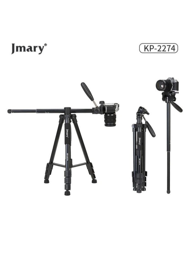 Jmary KP-2274 CameraAluminium Tripod with 4 Sections Professional Detachable Monopod Tripod with 360 Degree Head Quick Release Plate