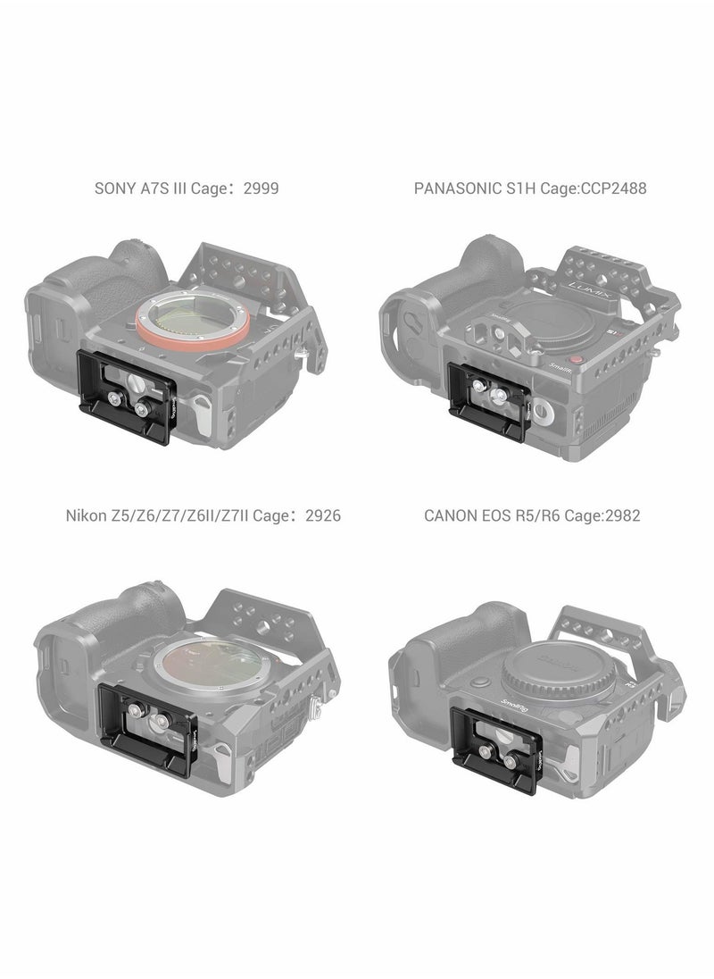 Quick Release Plate for Arca-Type Standard, Compatible with DJI RS 2, RSC 2, RS 3, and RS 3 Pro Gimbals - Model 3154
