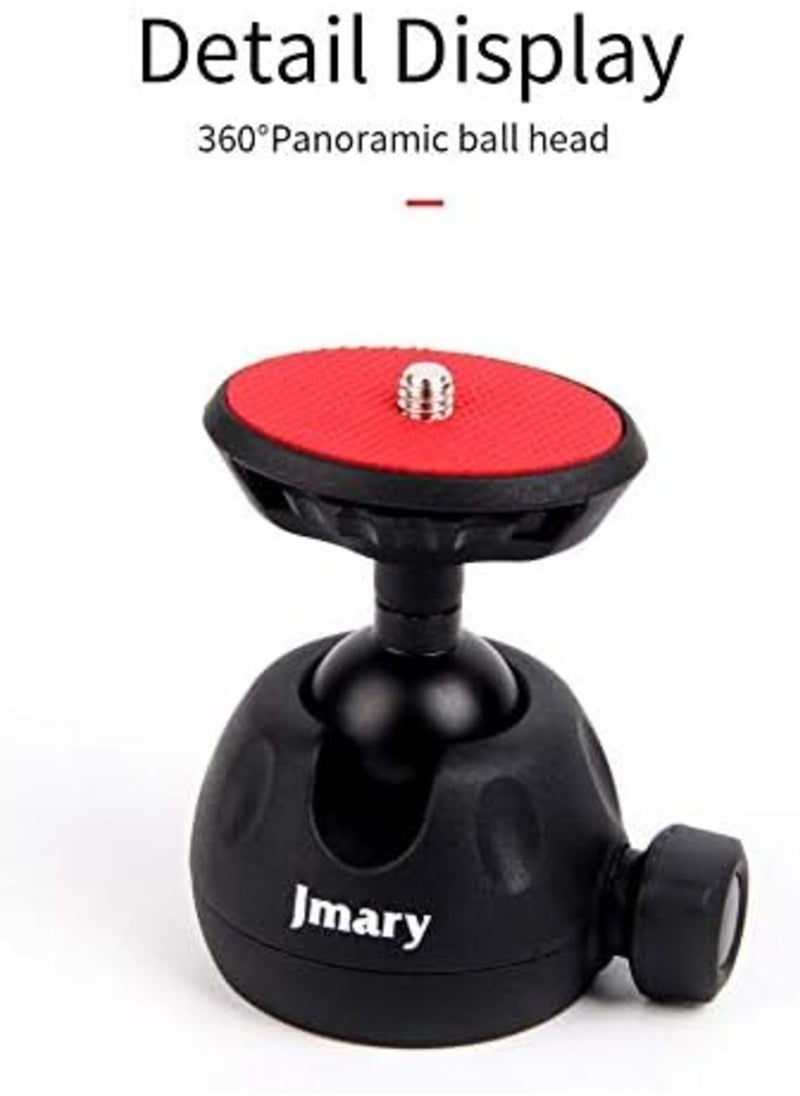 JMARY MT-25 - Table Top Mini Portable Flexible Tripod Stand for Mobile Phones and DSLR & Digital Cameras - Coming with Universal Mobile Phone Holder (MT-25-BLK)