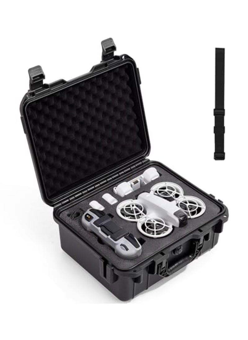 Portable Waterproof Hard Case for DJI Neo Drone DJI Neo Fly More Combo DJI RC-N3 RC-N2 Remote Controllers and Accessories (Case Only)