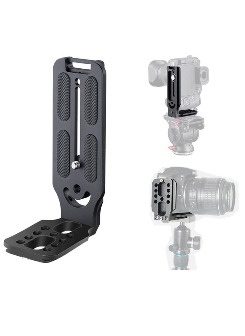 DSLR Camera L-Type Quick Release Plate for Easy Vertical and Horizontal Switching on Tripods and Monopods - Stabilizer Quick Release Board.