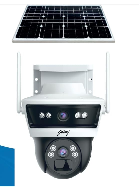Godrej Ace Pro Green Linkage 4G Solar Powered PT Camera 3MP 3MP Dual Monitoring