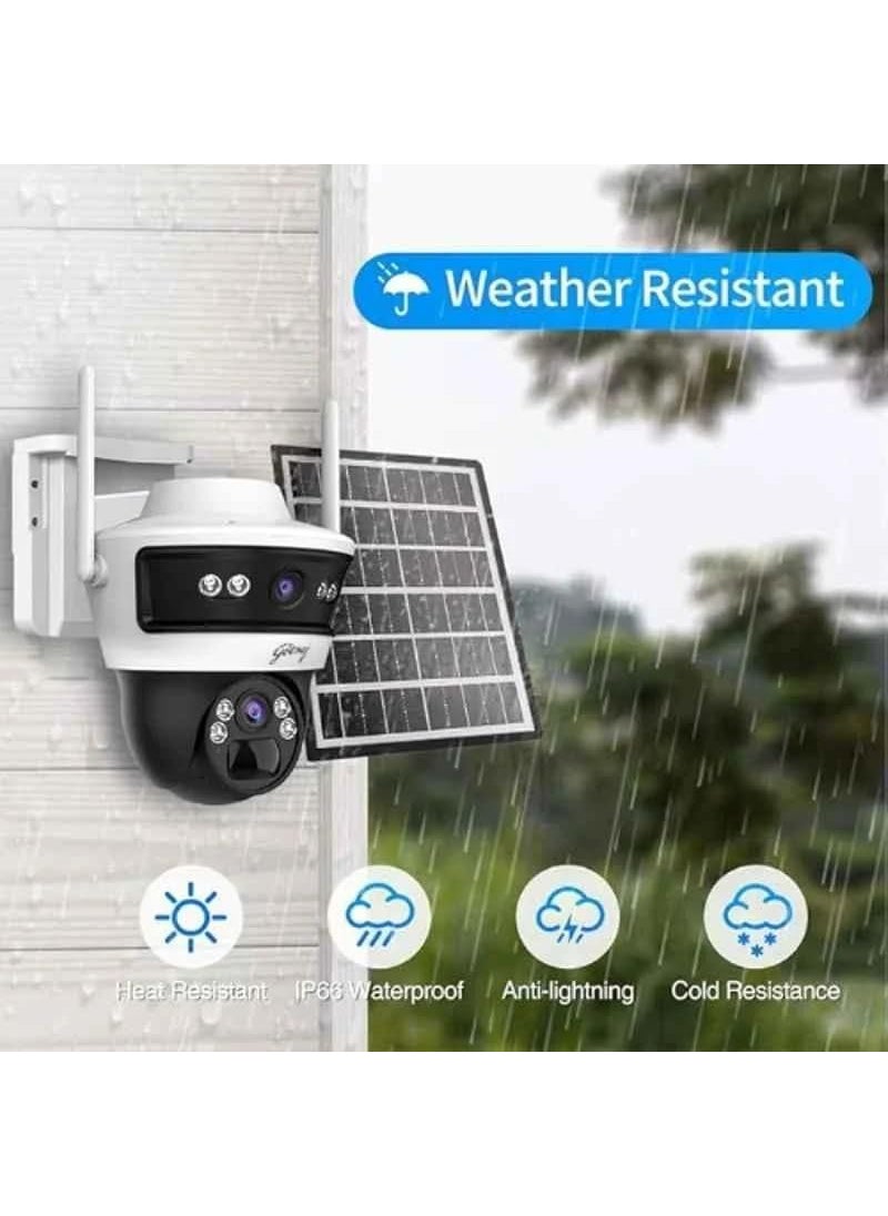 Godrej Ace Pro Green Linkage 4G Solar Powered PT Camera 3MP 3MP Dual Monitoring