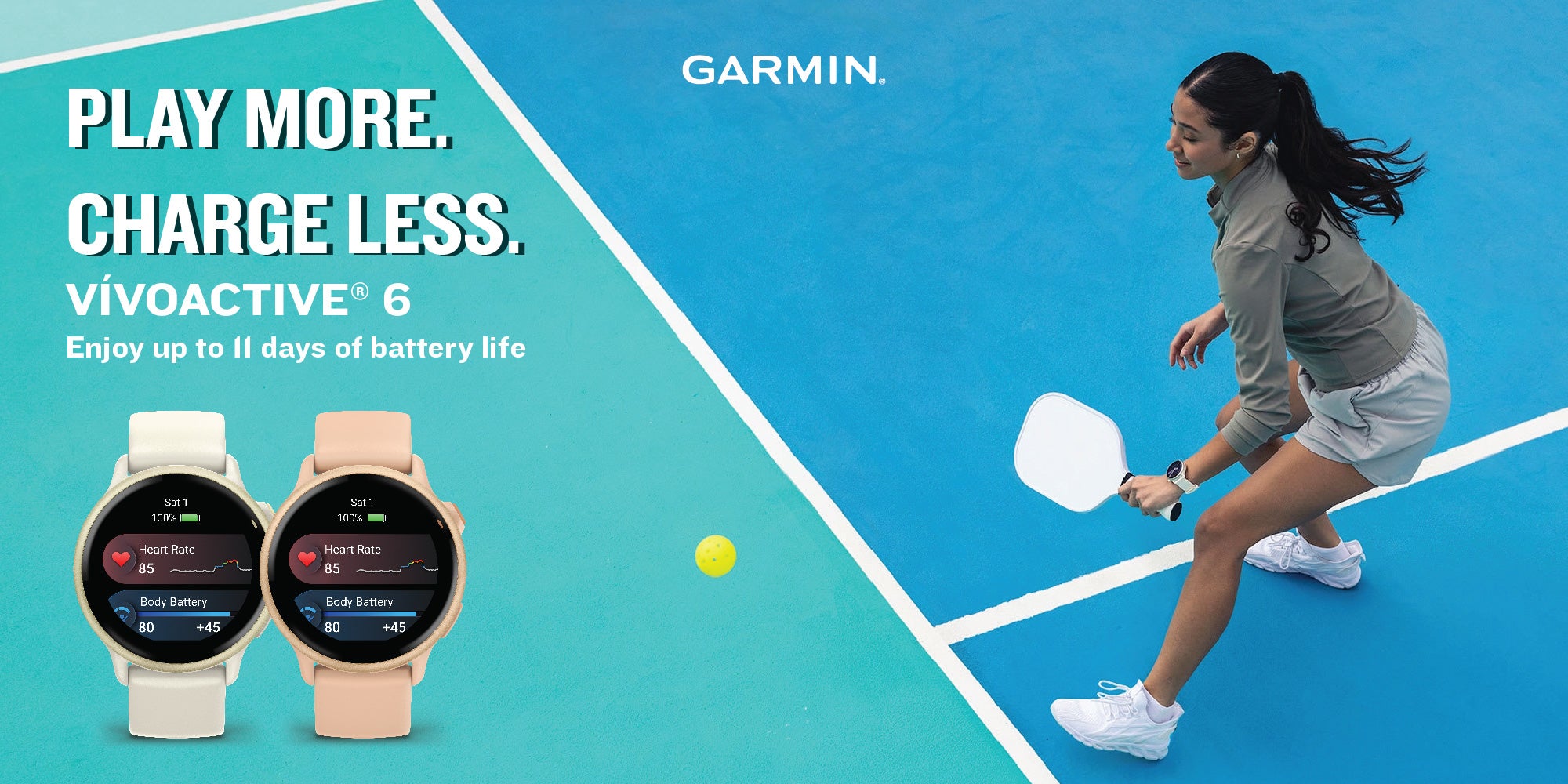 Vívoactive 6 - 42MM - Bone Band - Up to 11 Days of  Battery life  - 1.2