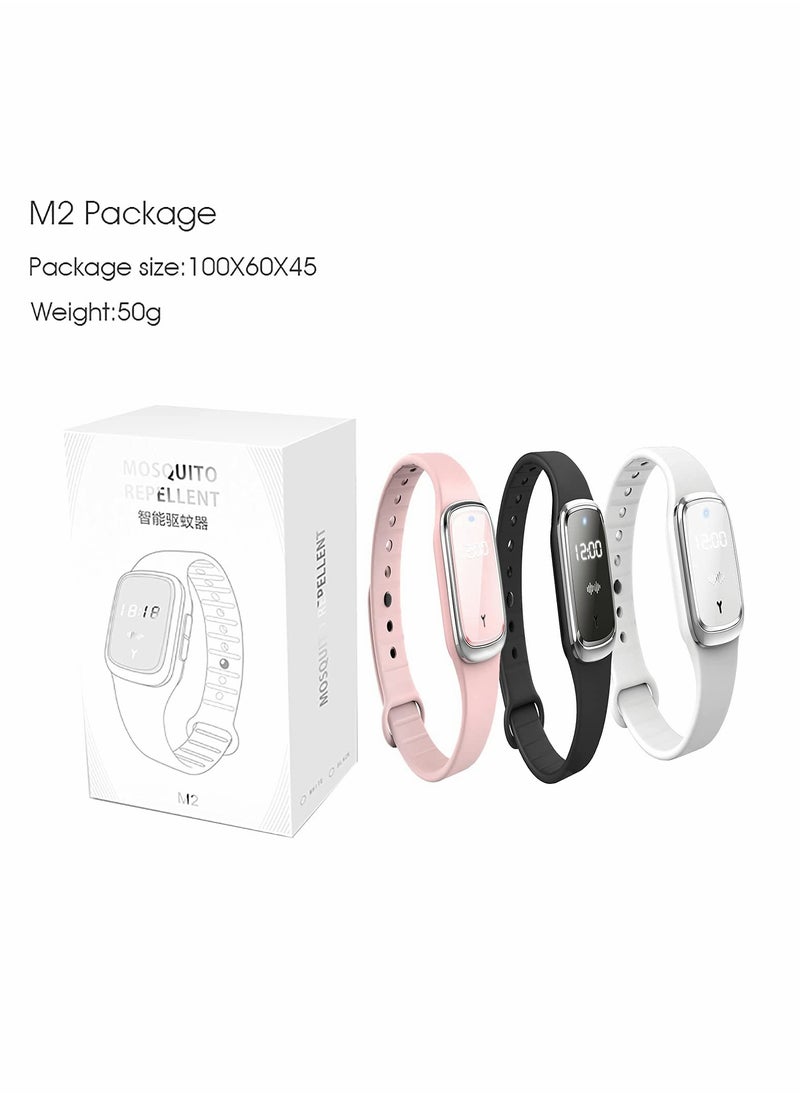 Ultrasonic Mosquito Repellent Watch, Electronic with USB Charging Waterproof Portable Smart Anti Mosquito Bracelet