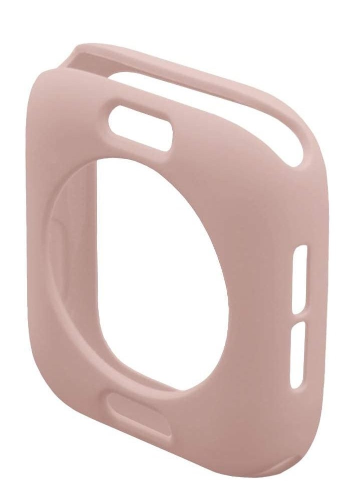 Case for Apple Watch 2 Pack, Cover for iwatch Ultra Thin Soft TPU Shockproof Built in Bumper Protector for iWatch Case Series SE 6/ 5/ 4 Sand Pink 40mm