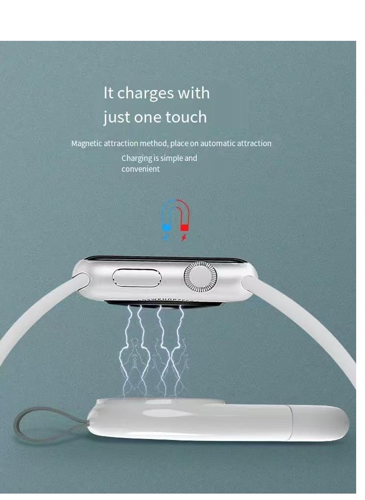 Watch wireless charger suitable for wireless charging and magnetic charging generations 1-9 (magnetic 2-in-1 handheld charging)