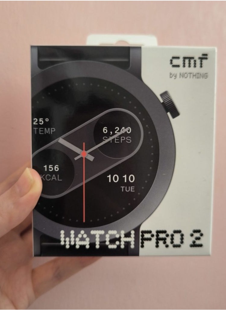 CMF Watch Pro 2 Smartwatch for Men Women, Fitness Tracker with Heart Rate, SpO₂ Monitoring,120 Sports Model, Bluetooth Calls with AI Noise Reduction, IP68 Waterproof with GPS for Android IOS Dark Grey