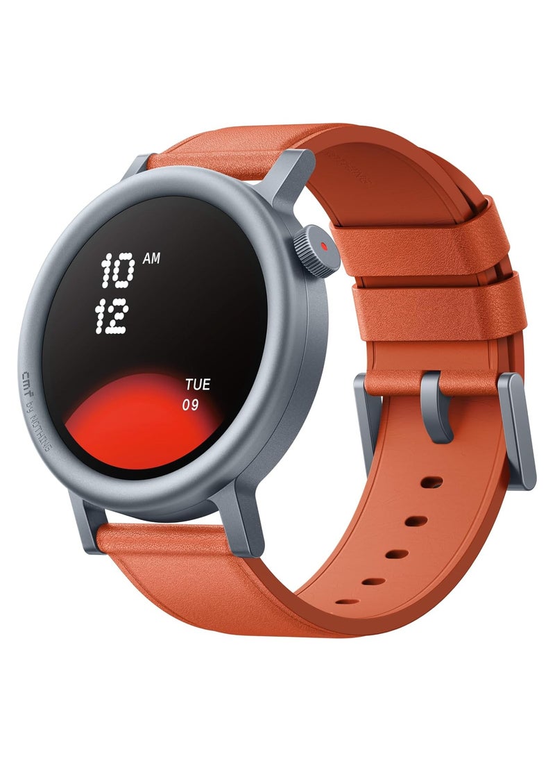 CMF Watch Pro 2 Smartwatch for Men Women, Fitness Tracker with Heart Rate, SPO₂ Monitoring,120 Sports Model, Bluetooth Calls with AI Noise Reduction, IP68 Waterproof with GPS for Android iOS Orange