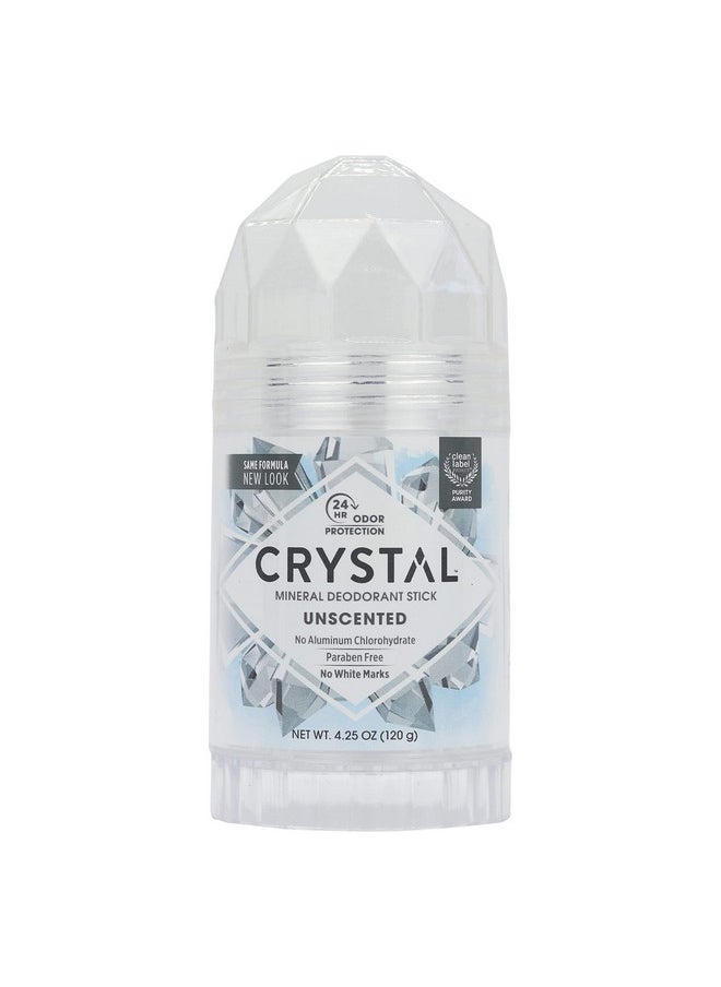CRYSTAL Deodorant Stick (30003), Unscented, 4.25 Ounce