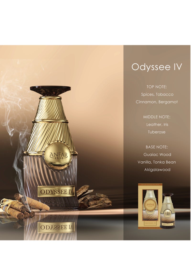 ANFAR 1950 ODYSSEE IV POUR HOMME Extrait de Parfum for MEN, 100 ml, Spicy Oriental Fragrance