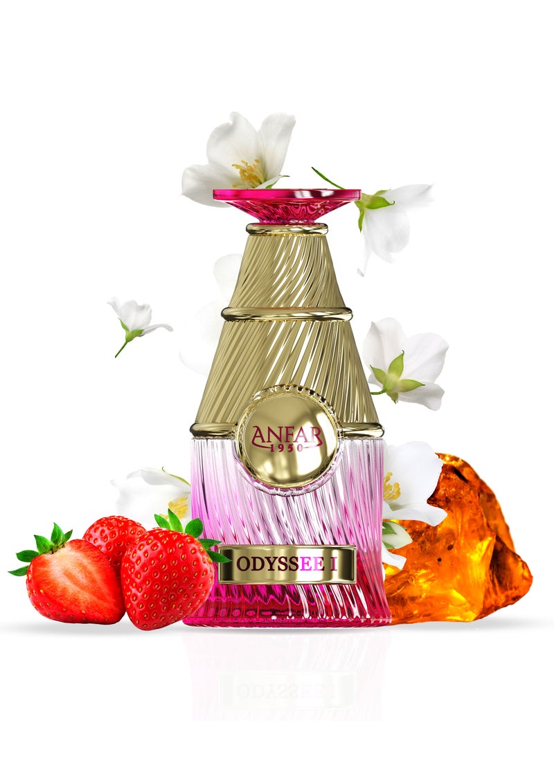 ANFAR 1950 ODYSSEE I Pour FEMME Extrait de Parfum, 100ml, Strawberry, Raspberry, Blackberry, Sour Cherry,FOR WOMEN,100ML