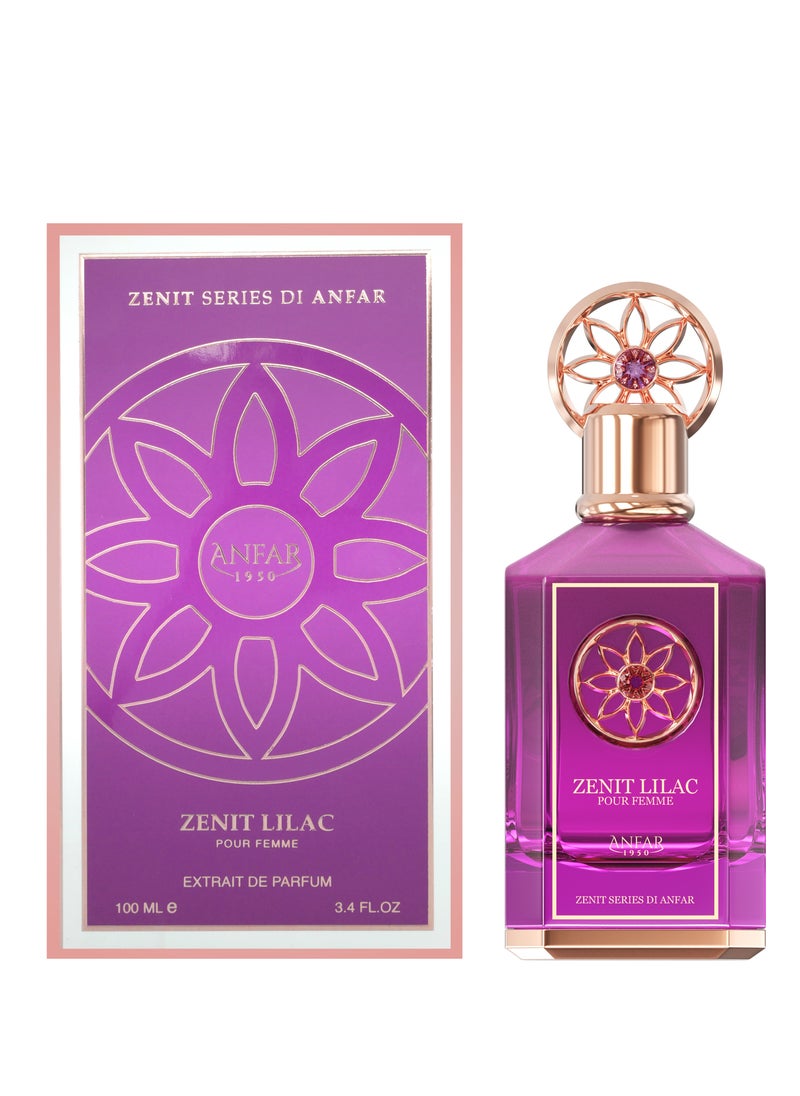 ANFAR 1950 ZENIT LILAC Pour Femme Extrait de Parfum, 100 ml, Magnolia & Freesia, Lily of the Valley, Rose.FOR WOMEN