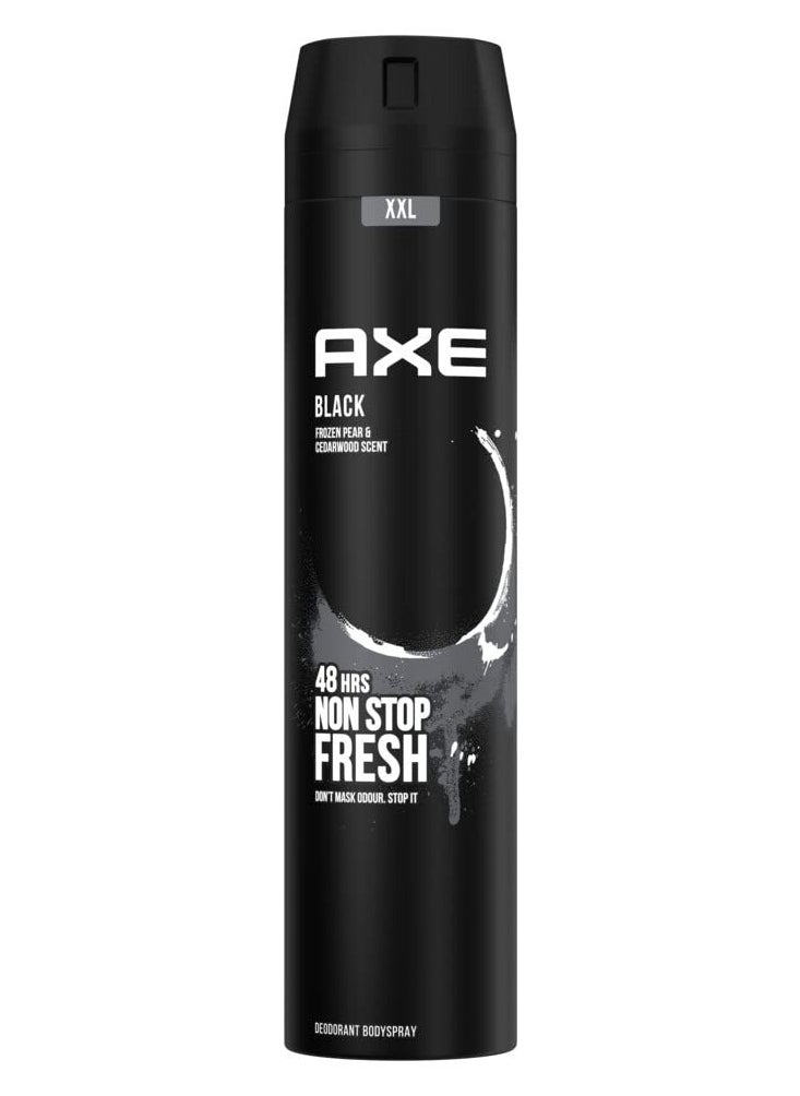 Non Stop Fresh Black Body Spray Deodorant 6x250ml