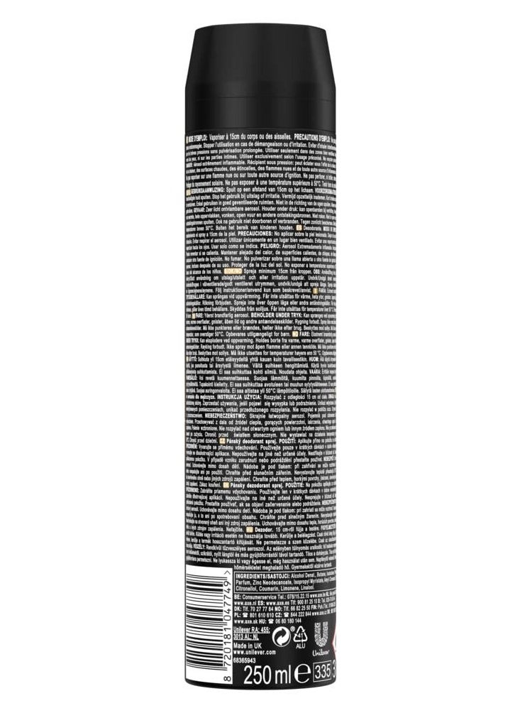 Dark Temptation Body Spray Deodorant 250ml (Pack of 6)