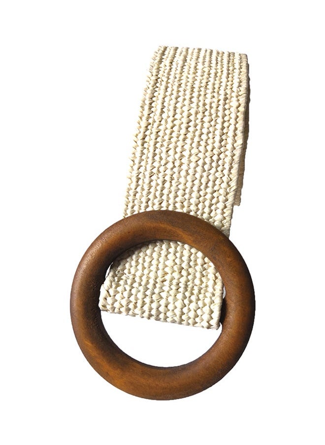 Casual Woven Belt Beige