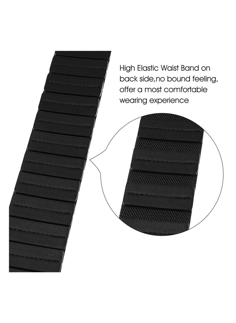 Vintage Women's Wide Elastic Waist Belt with Stylish Interlock Buckle for Fashionable Looks