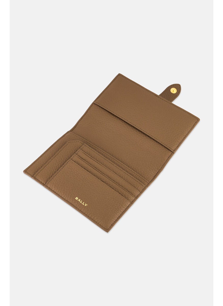 Women Brand Logo Passport Holder With Card Slots, Multicolor