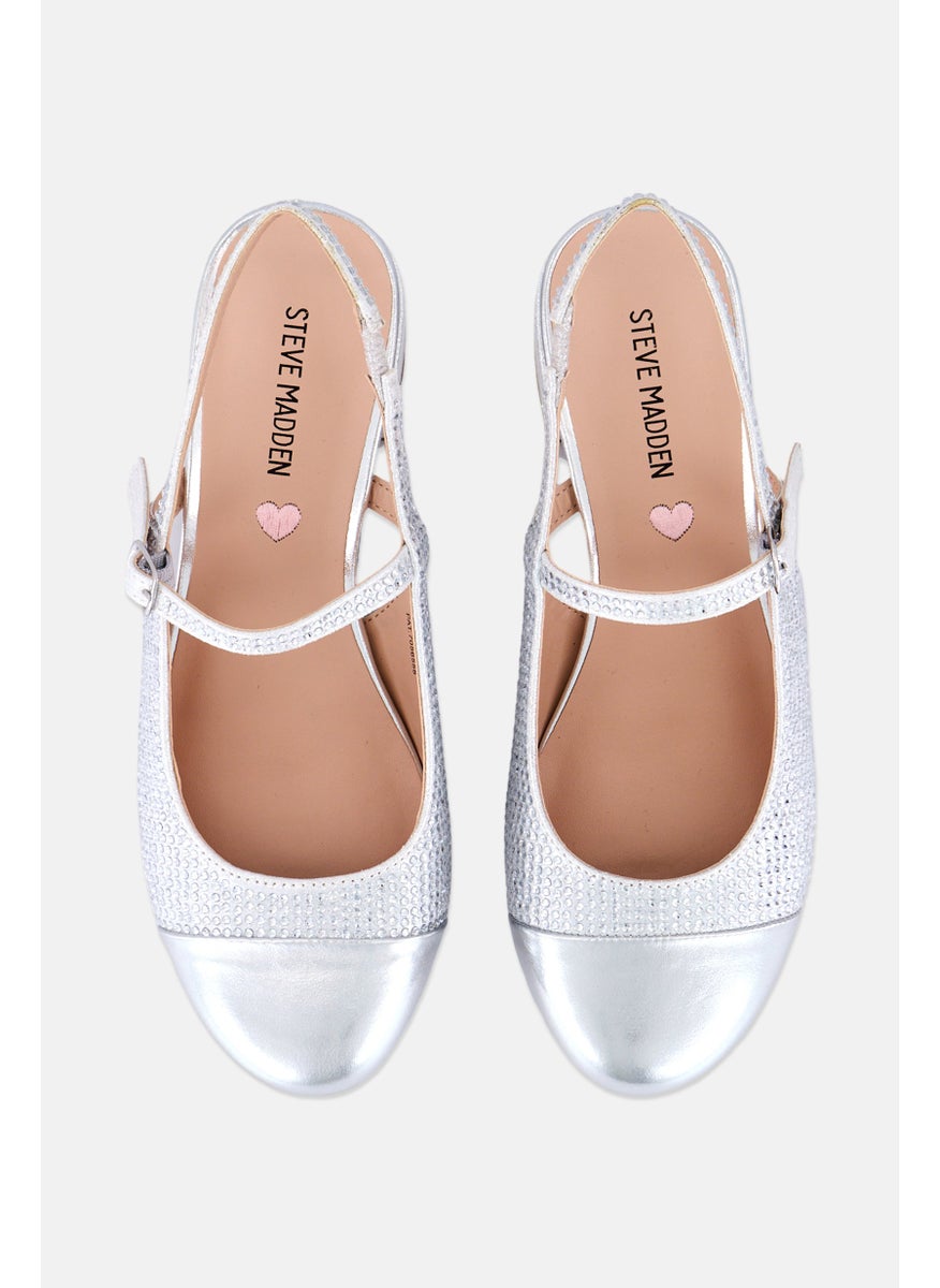 Kids Girl Jbelinda Adjustable Sandals, Silver