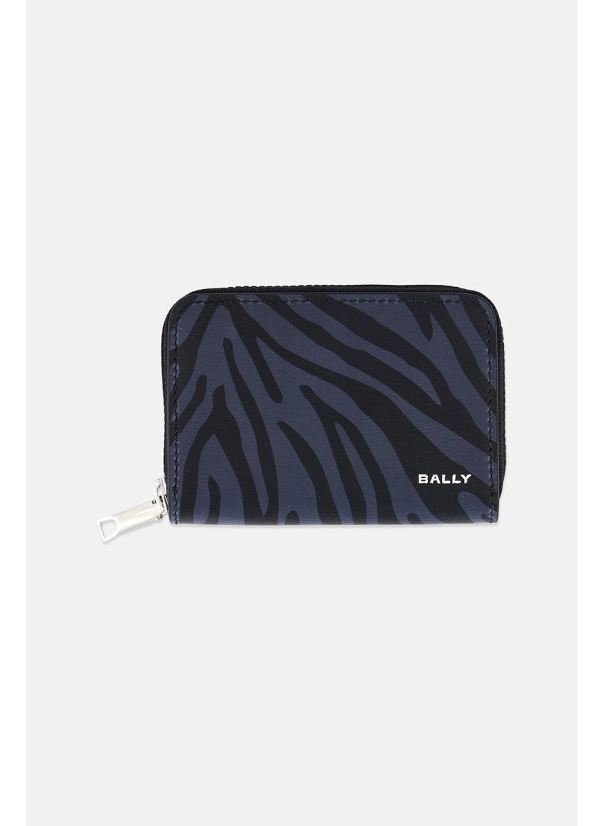 Men Brand Logo Zip Around Pouch, Multicolor