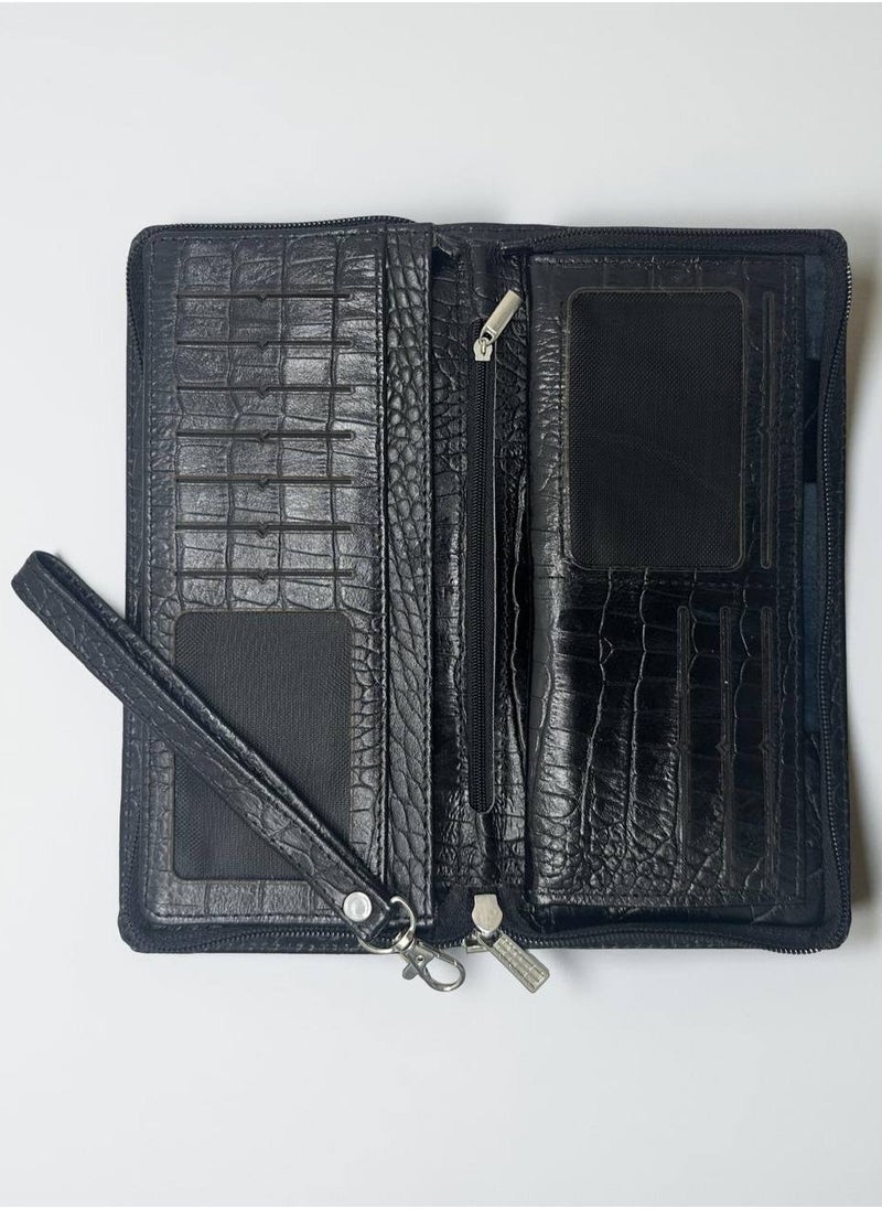 Large Men’s Hand Clutch – 100% Natural genuine Leather, Spacious and Ultra-Luxurious - Celora