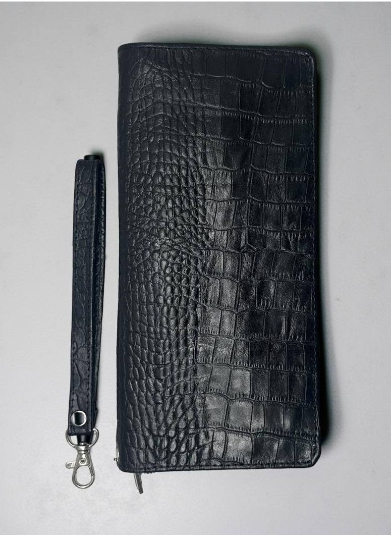 Large Men’s Hand Clutch – 100% Natural genuine Leather, Spacious and Ultra-Luxurious - Celora