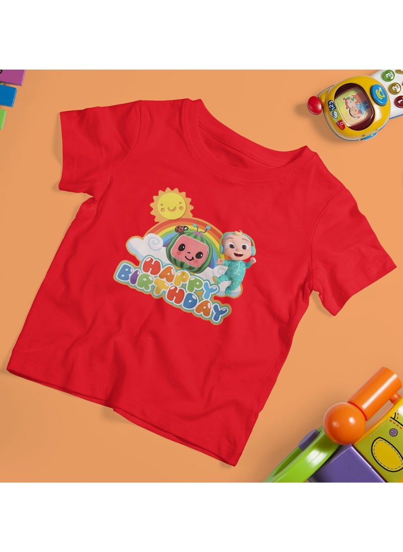 Happy Birthday Cocomelon Kid's t-shirt