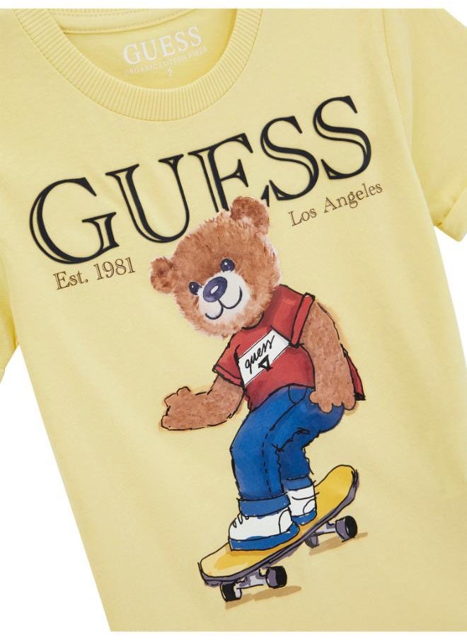 Kids Printe Crew Neck T-Shirt