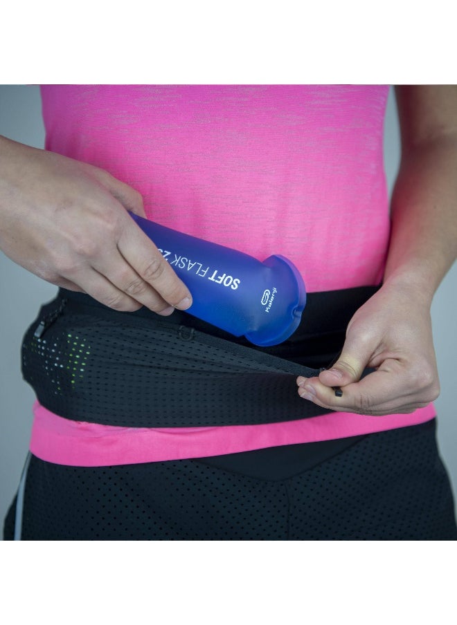 Running Belt for Carrying Hydration Flask (2 x 250 ml), energy gels, keys, phone