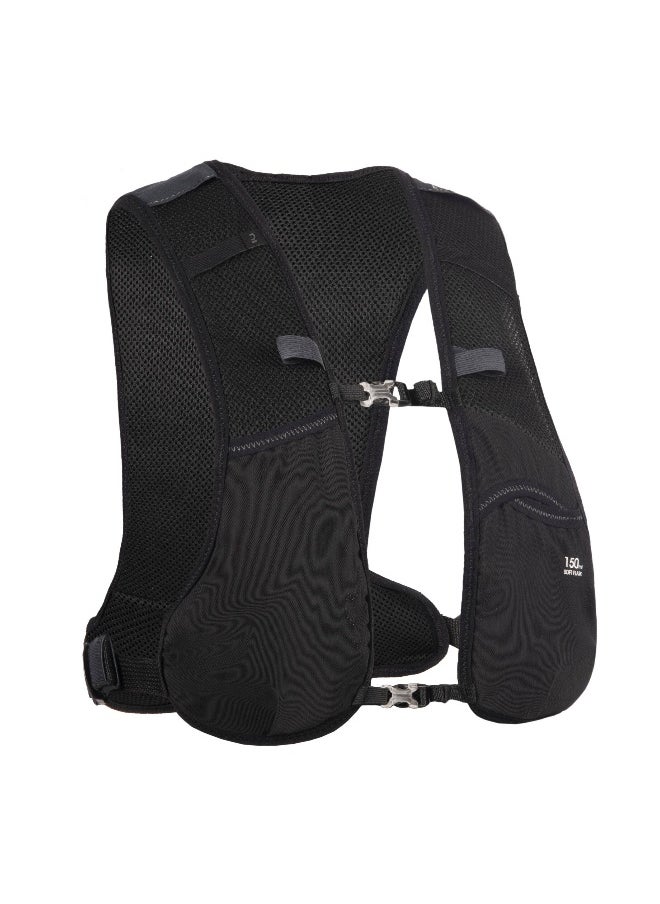 UNISEX 5L BLACK TRAIL RUNNING BAG - SOLD WITH 1L WATER BLADDER
