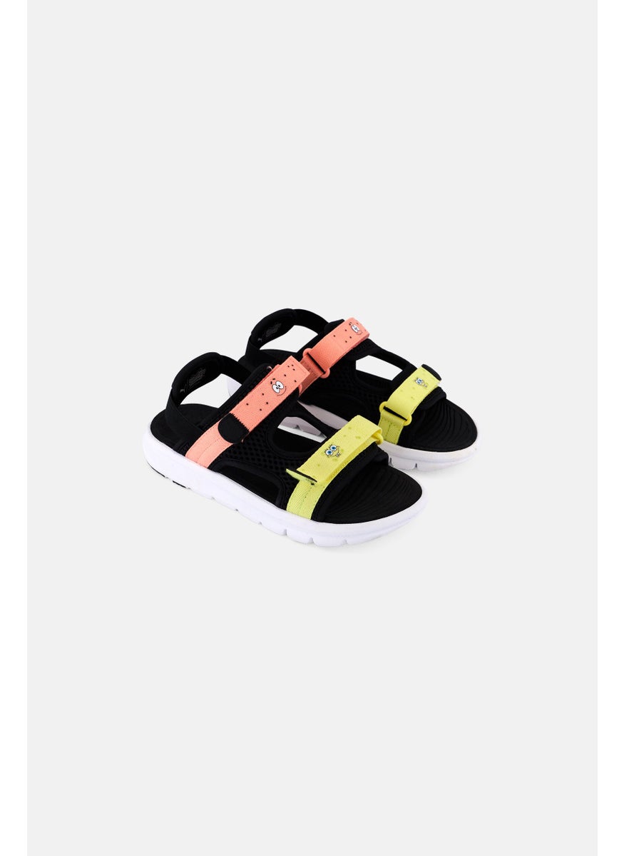 Kids Boy Evolve Velcro Closure Sandals, Black Combo