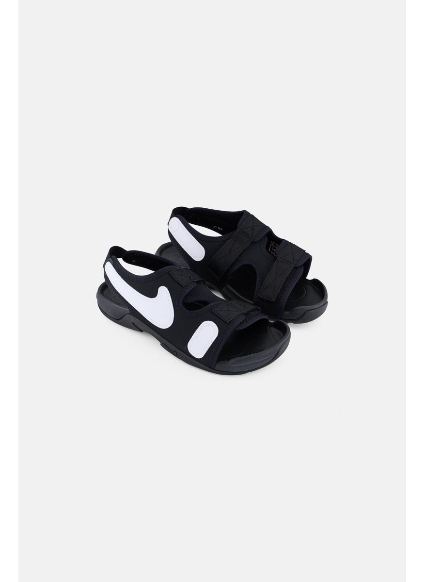 Kids Boy Sunray Adjust 6 GS Velcro Closure Outdoor Sandals, Black