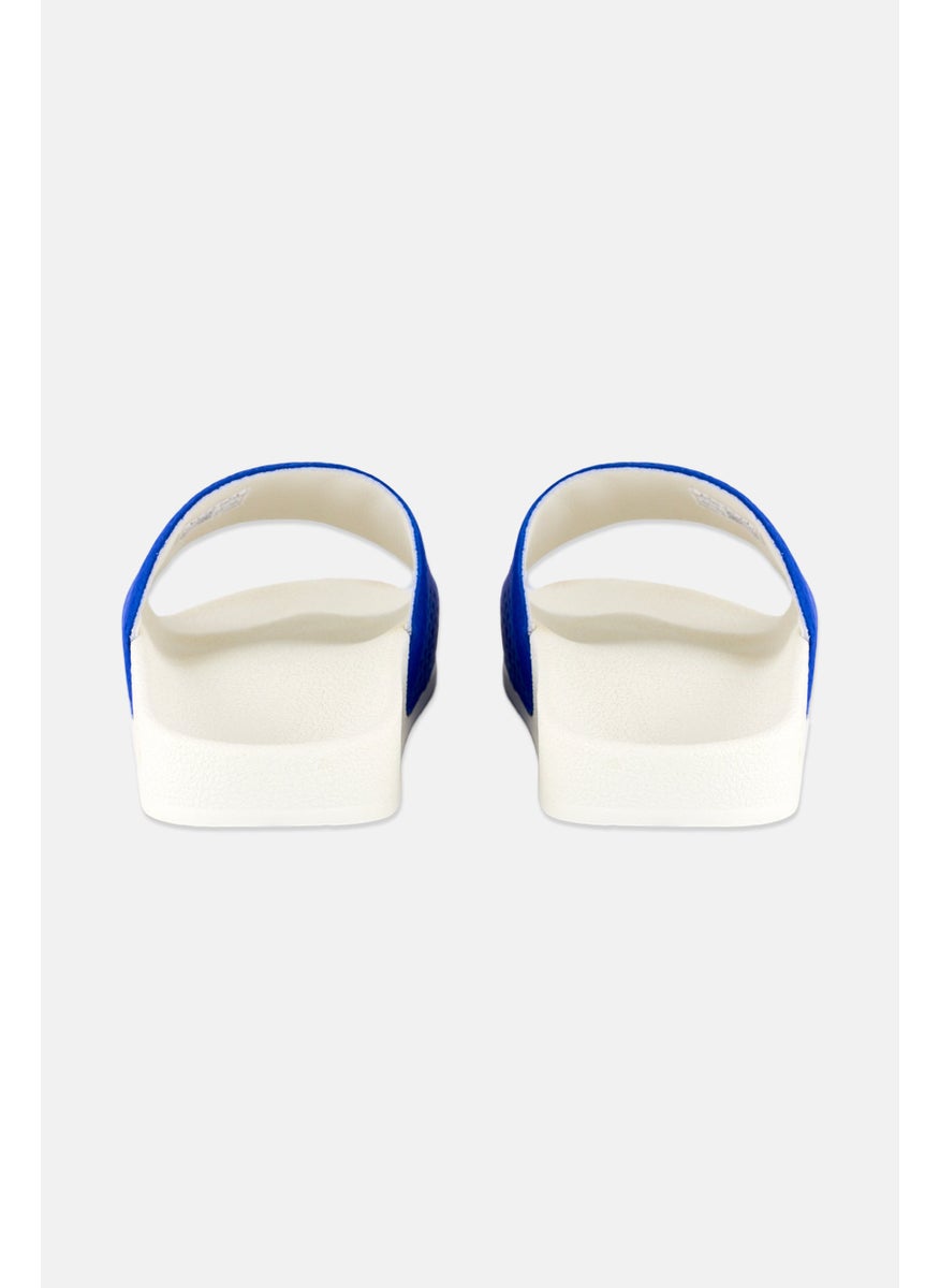 Kids Boy Adilette Slip On Slides, Blue