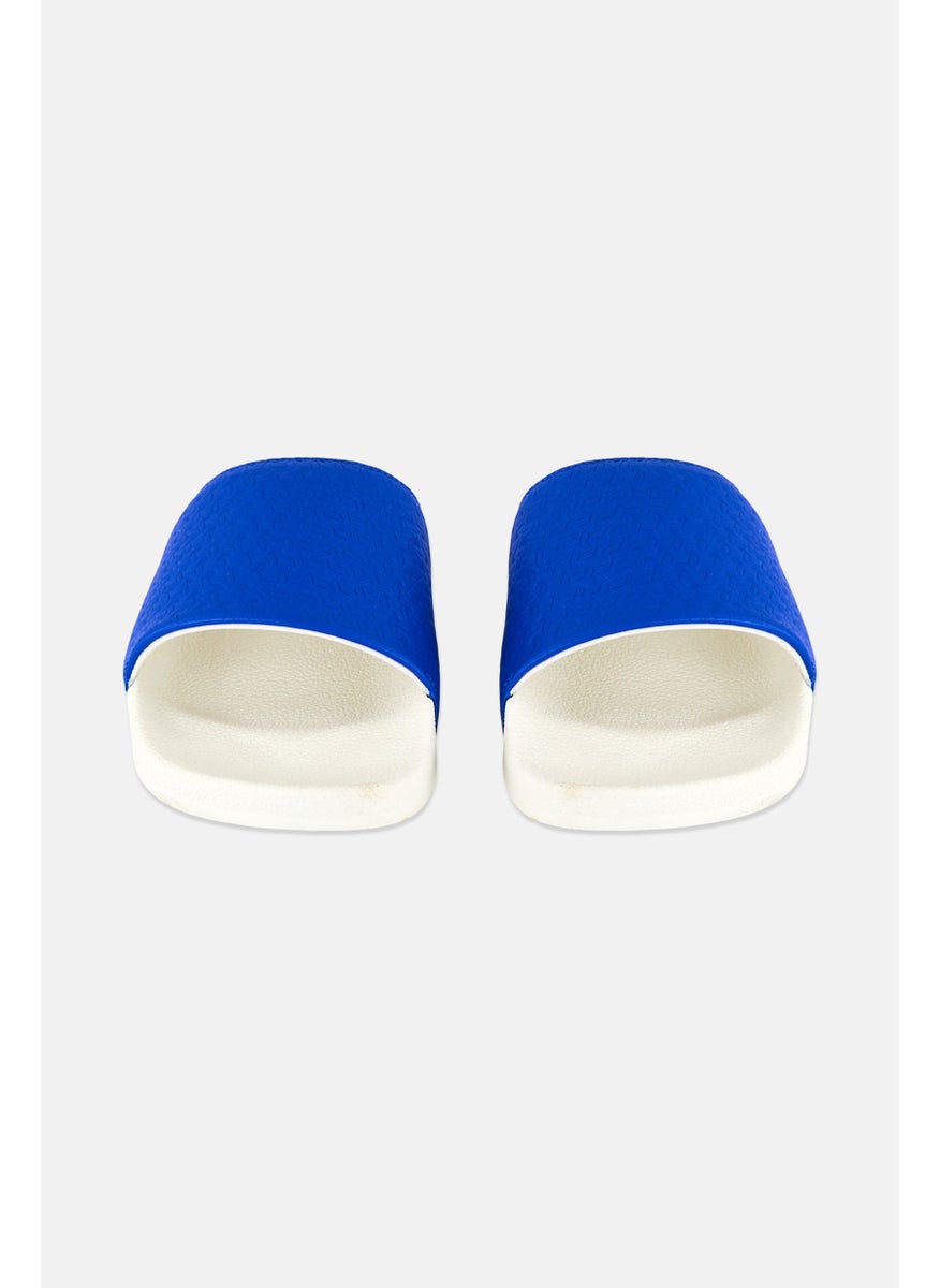 Kids Boy Adilette Slip On Slides, Blue