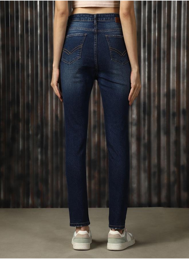 Women Comfort Skinny Fit High-Rise Light Fade Stretchable Jeans