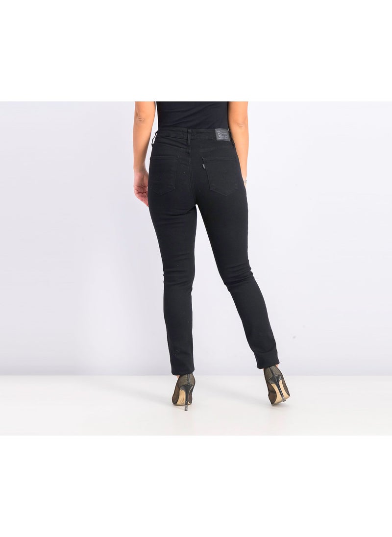 Women High,Rise Skinny Jeans, Black