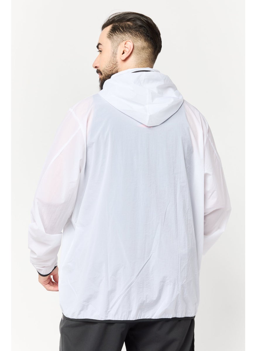 Men Sportswear Fit Training Hooded Sweatshirt, White