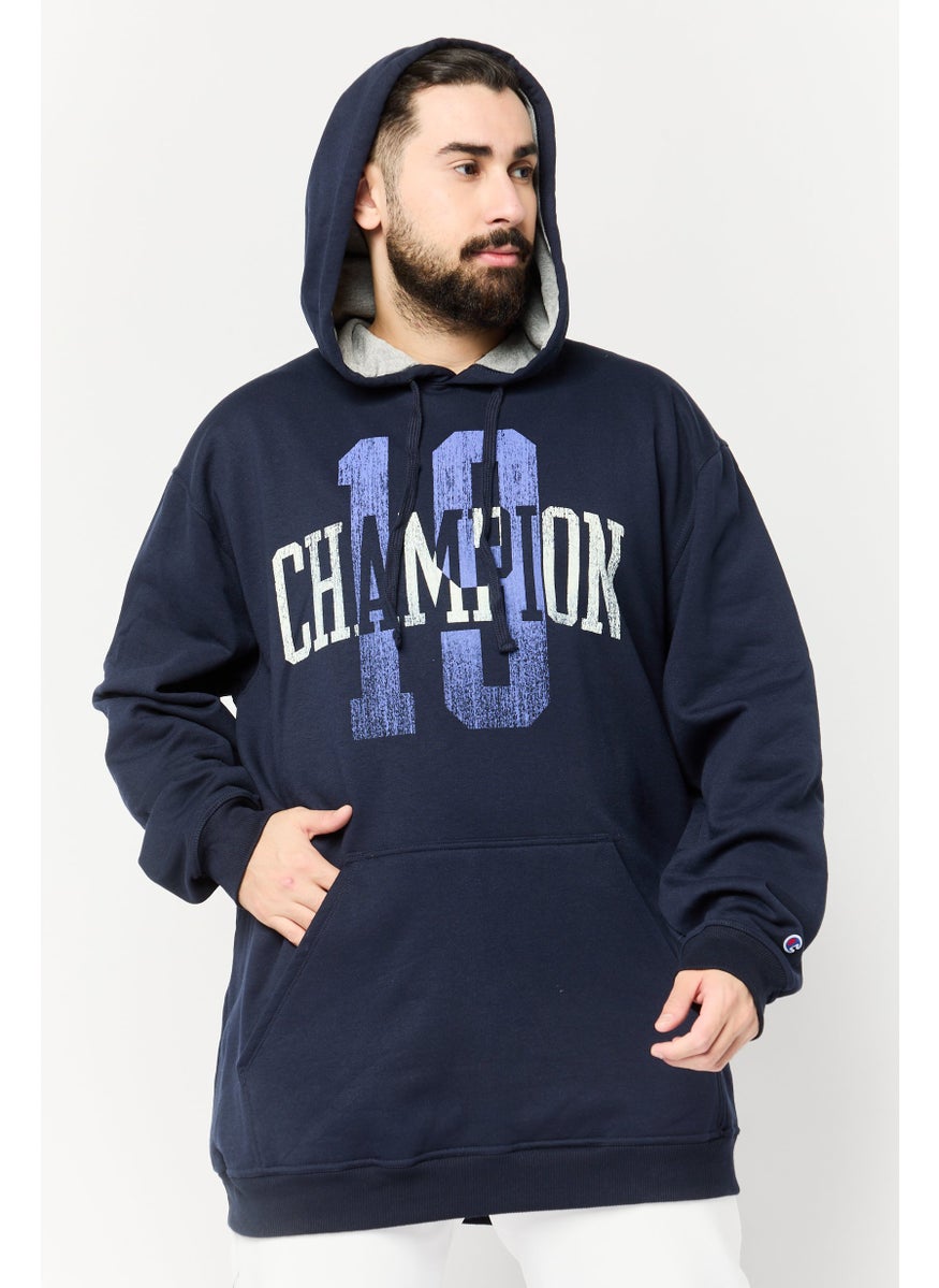 Men Tall Fit Long Sleeve Outdoor Sweatshirts, Navy