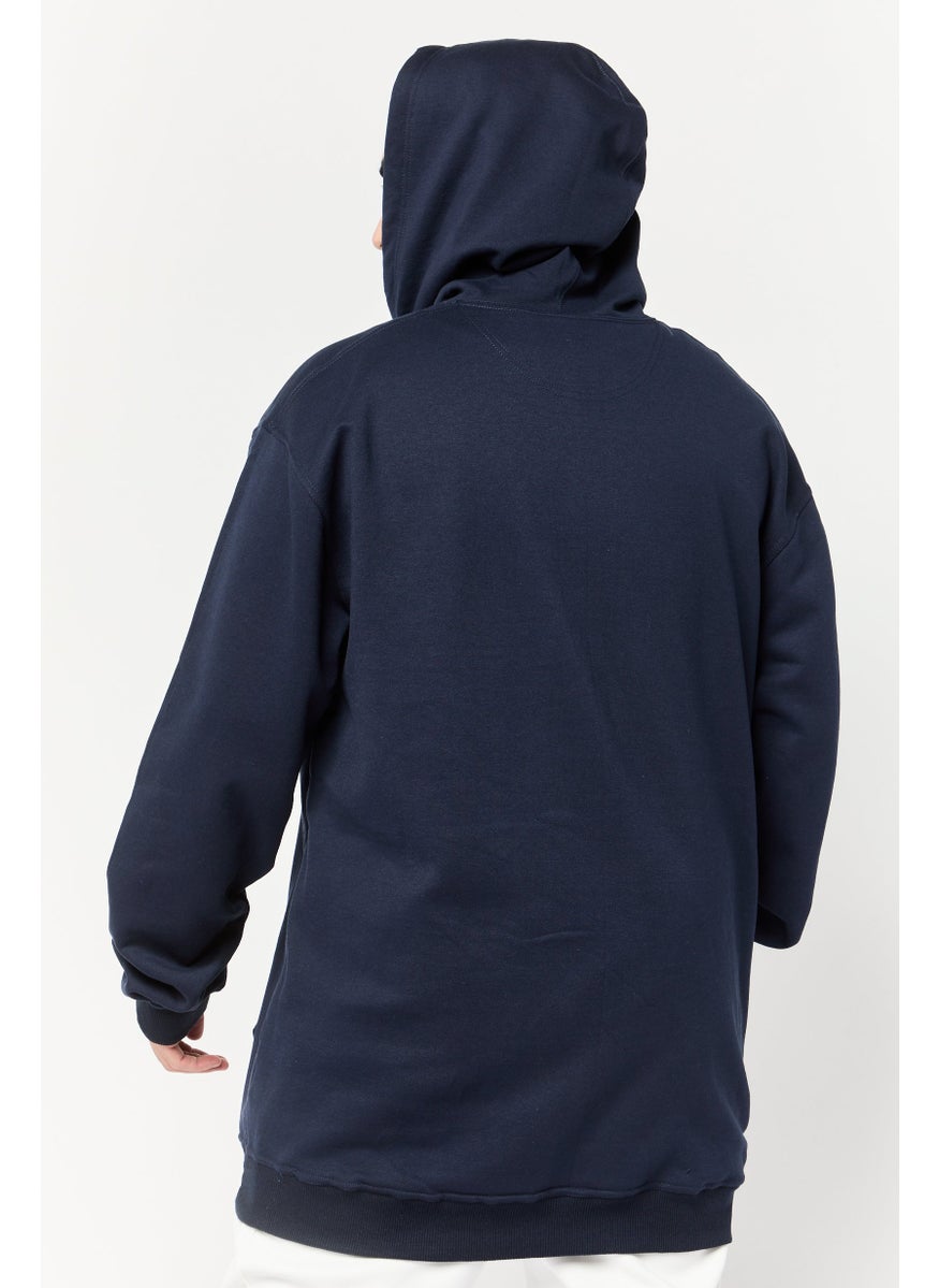 Men Tall Fit Long Sleeve Outdoor Sweatshirts, Navy