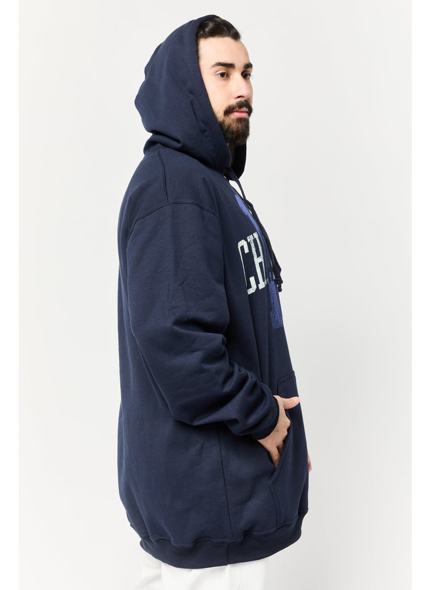 Men Tall Fit Long Sleeve Outdoor Sweatshirts, Navy