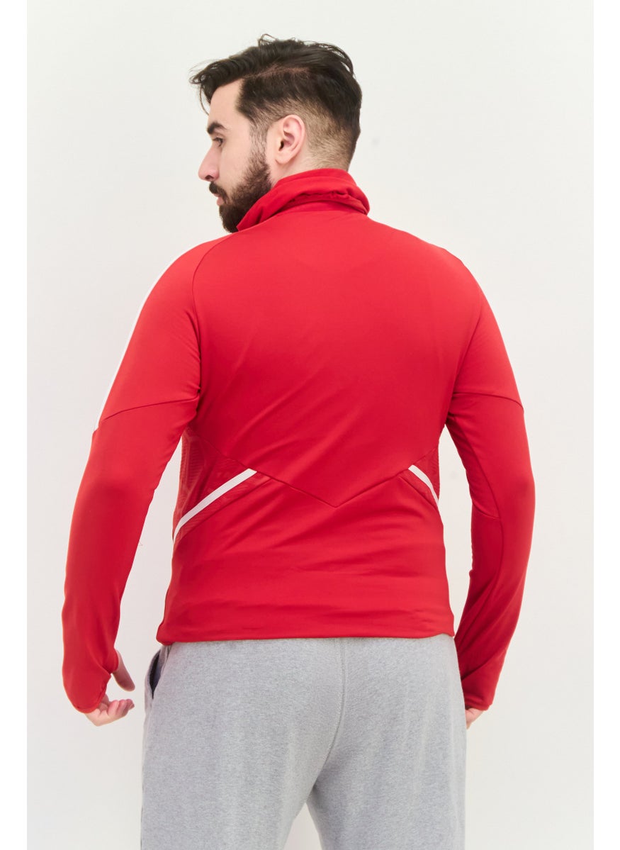 Men Sportswear Fit Long Sleve Training Sweatshirt, Red