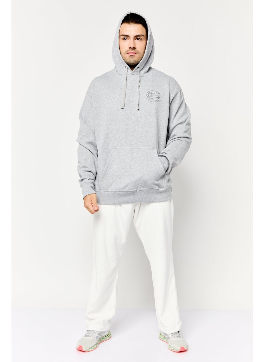 Men Sportswear Fit Long Sleeves Outdoor Sweatshirt, Grey