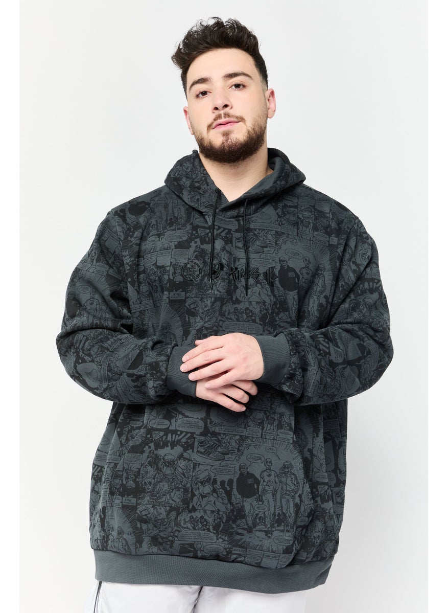 Men Sportswear Fit Long Sleeve Outdoor Hoodie, Multicolor