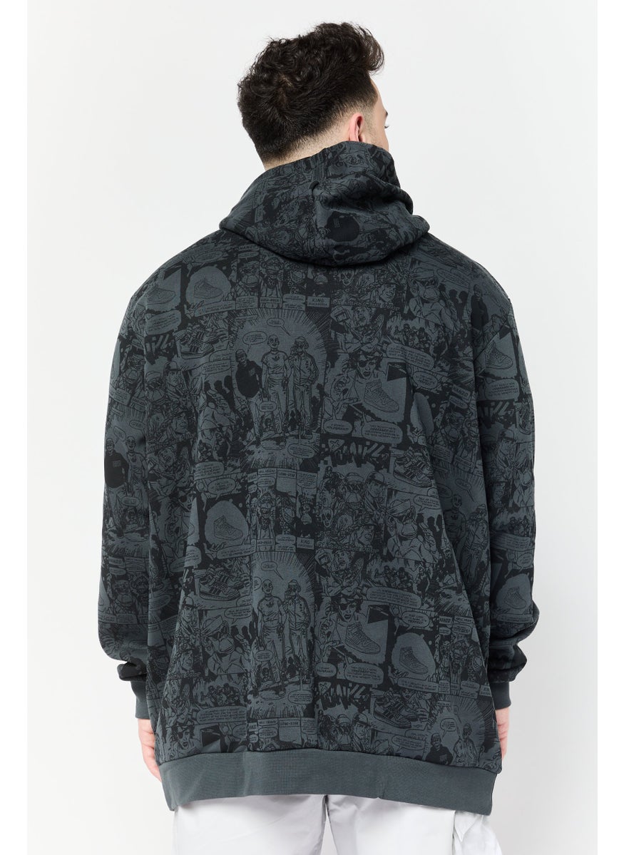 Men Sportswear Fit Long Sleeve Outdoor Hoodie, Multicolor