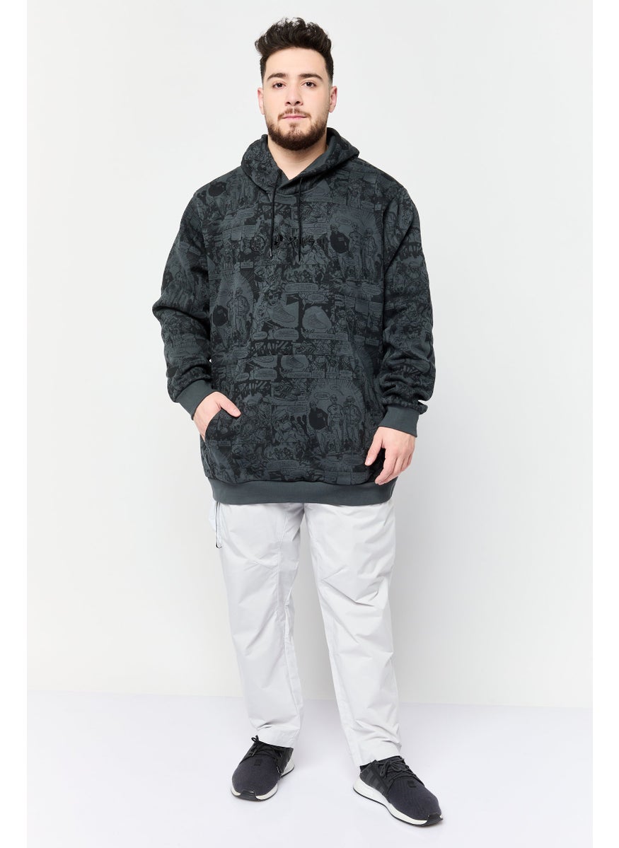 Men Sportswear Fit Long Sleeve Outdoor Hoodie, Multicolor