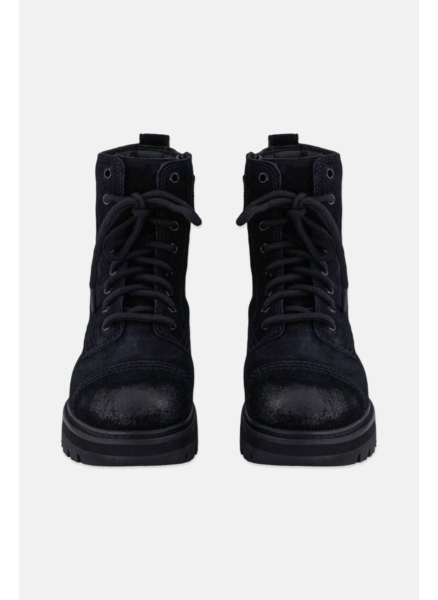 Women Standard Orianna Cap Lace Up Ankle Boots, Black