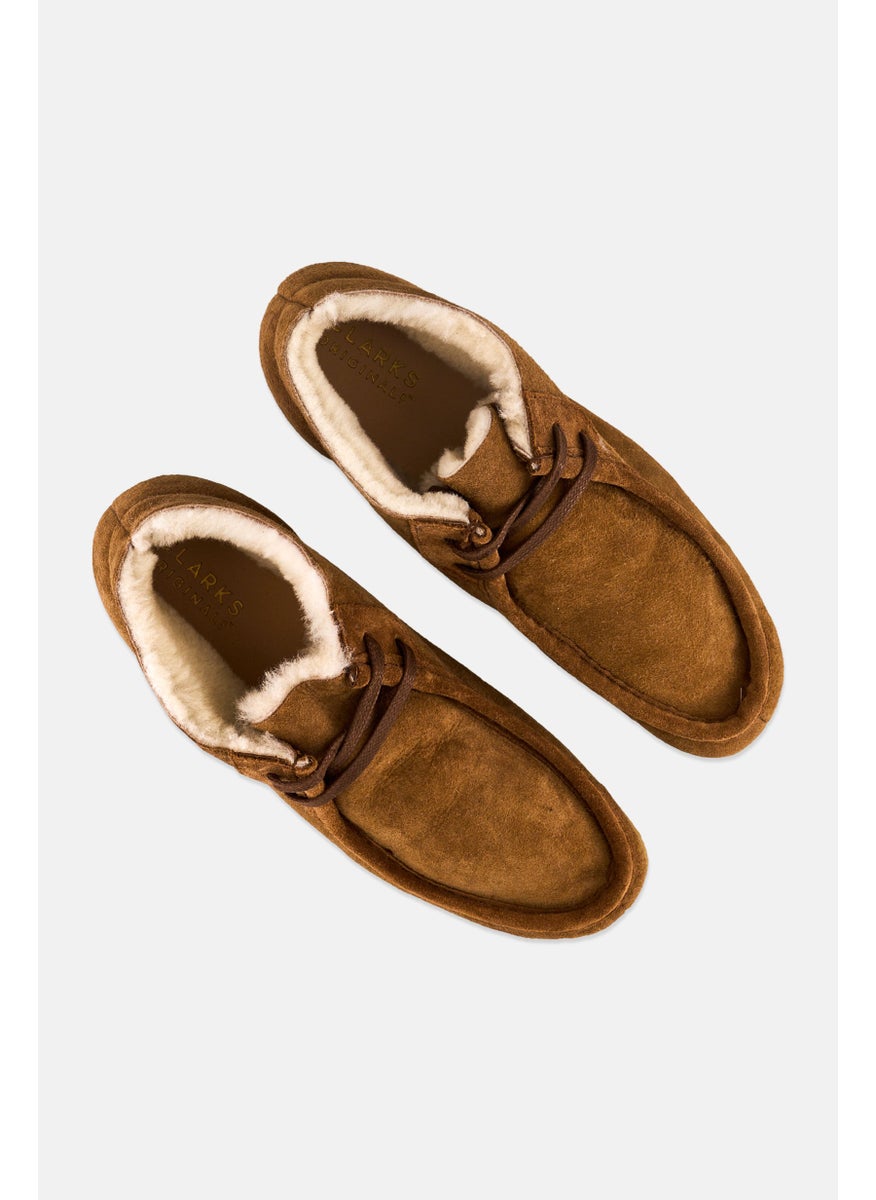 Women Standard Wallabee Lace Up Ankle Boots, Brown
