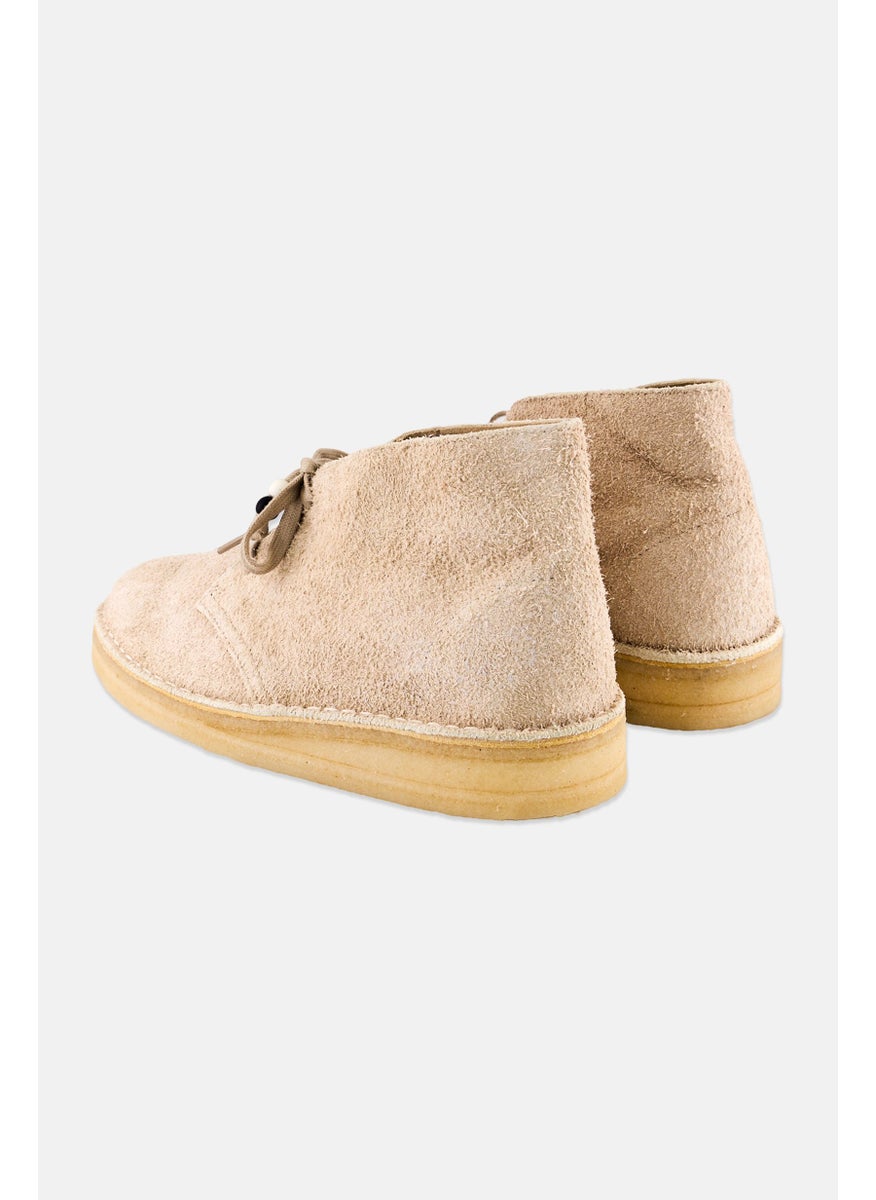 Women Desert Coal Lace Up Ankle Boots, Off White