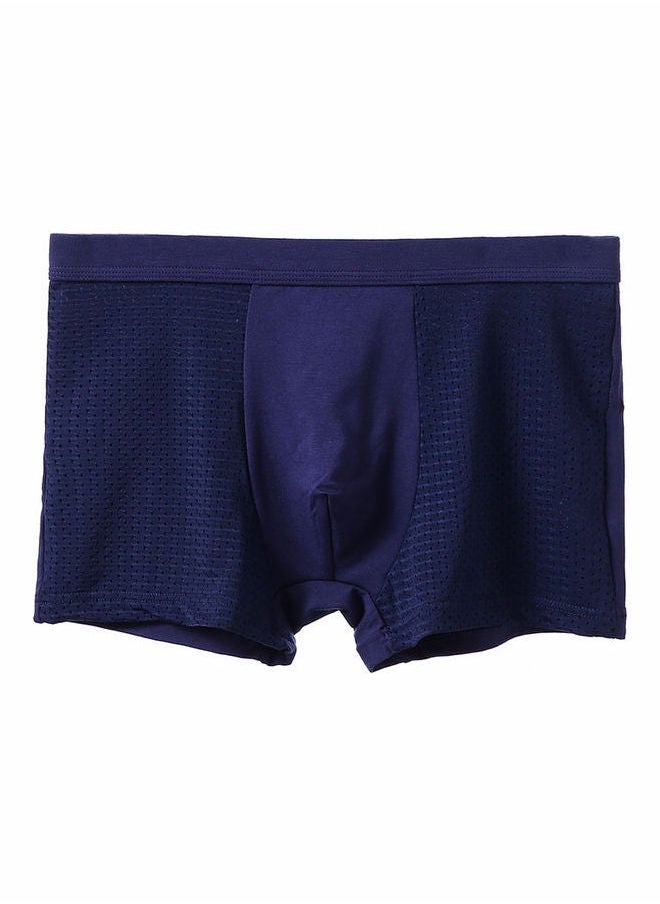 Comfortable Mid-Rise Boxers Dark Blue